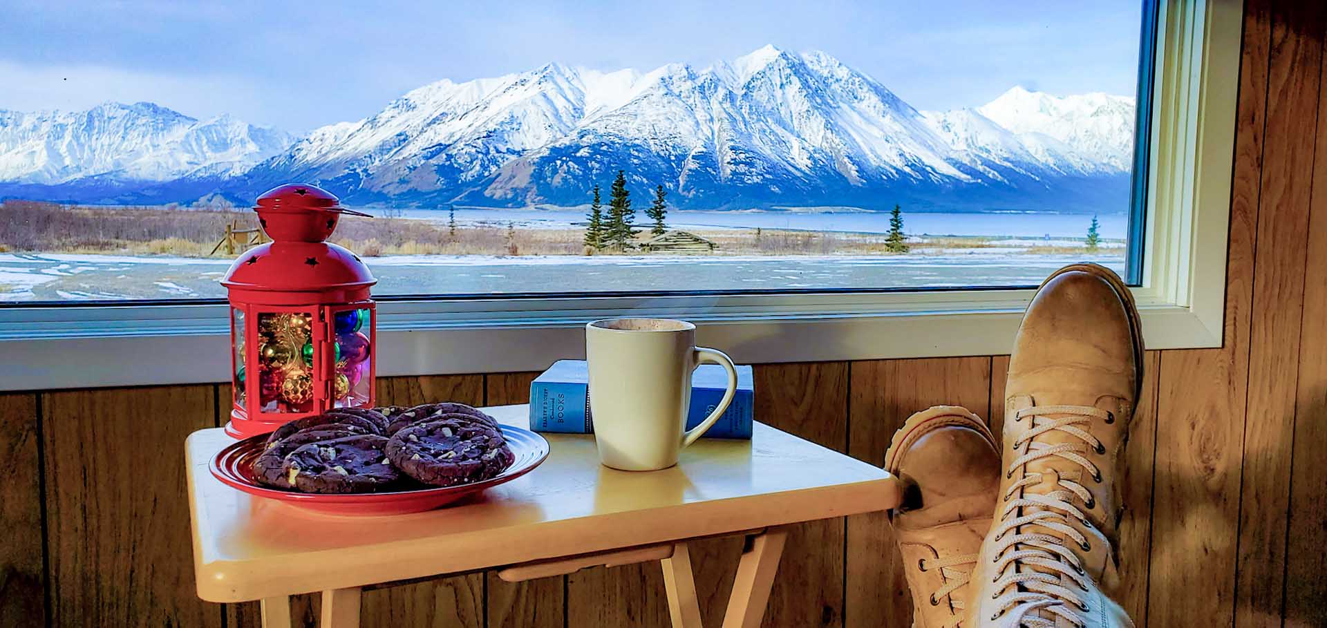 View of Mountains and Lake from your Cabin